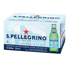 S.Pellegrino Sparkling Natural Water - 250ml Glass Bottle x (Pack of 24)