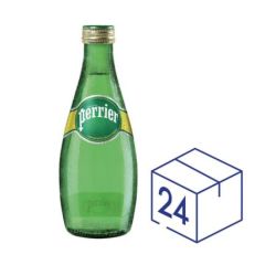 Perrier Sparkling Mineral Water - 330ml Glass Bottle x (Pack of 24)