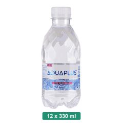 Aquaplus Mineral Water - 330ml Bottle x (Pack of 12)