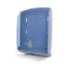 Hygiene System AZ1123 C Fold Paper Towel Dispenser - Tinted Blue (Pack of 6)