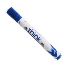 Deli U001 Dry Erase Marker - 2.0mm Bullet Tip  - Blue (Pack of 10)