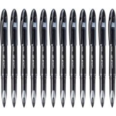 Uni-ball UBA-188M Air Micro Rollerball Pen - 0.5mm - Black (Pack of 12)