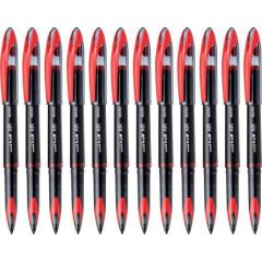 Uni-ball UBA-188M Air Micro Rollerball Pen 0.5mm - Red (Pack of 12)