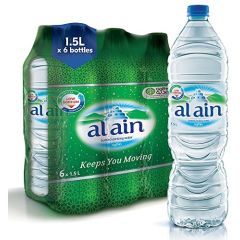 Al Ain Mineral Water - 1.5 Liter Bottle x (Pack of 6)