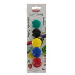 Yosogo Super Strong Magnetic Button - 30mm(D) - Assorted Color (Pack of 5)