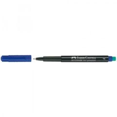 Faber Castell FC151351 Multimark Permanent Marker - 0.6mm - Blue (Pack of 10)