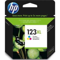 HP 123XL High Yield Original Ink Cartridge - Tri-Color (F6V18AE)