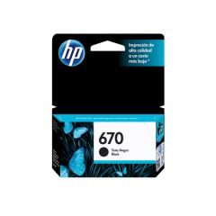 HP 670 Ink Advantage Cartridge - Black (CZ113AL)