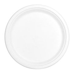 Falcon TBDPP004  10" Biodegradable Plate - White - 125 Pieces x (Pack of 4)