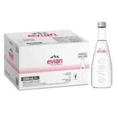 Evian Mineral Water - 330ml Glass Bottle x (Pack of 20)