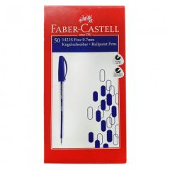 Faber Castell FCIN142351S Ball Point Pen - 0.7mm Ball - Blue (Box of 50)