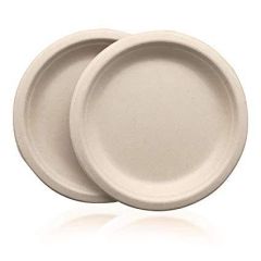 Falcon Biodegradable  9" Round Paper Plate - 125 Pieces x (Pack of 4)