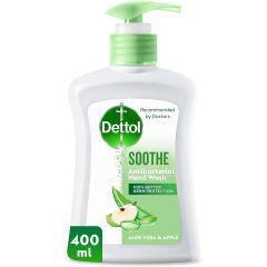 Dettol Soothe Antibacterial Liquid Hand Wash - Aloe Vera & Apple - 400ml