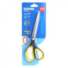 Deli E0604Y Scissors - 8" - Yellow (Pack of 12)