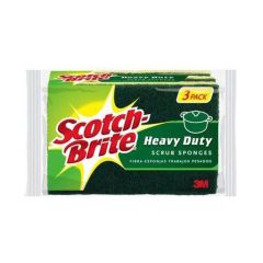 3M Scotch Brite Heavy Duty Scrub Sponges (3 / Pack)