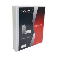 Foldex RB212 2-Ring Presentation Binder - 5 Inch - A4 - White