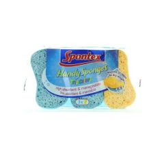 Spontex Trio Colors Handy Sponge - Assorted (3 / Pack)