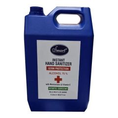 Smart Original Instant Hand Sanitizer Gel -  75% Alcohol - 5 Liter