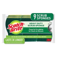 3M Scotch Brite Heavy Duty Scrub Sponges (9 / Pack)