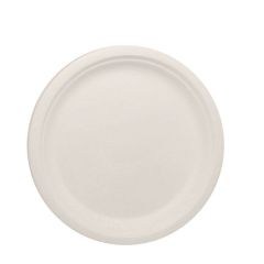 BioWare BW-P1007  7" Bagasse Plate - White (Pack of 1000)