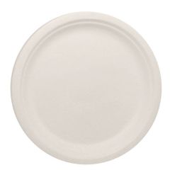 BioWare BW-P10010  10" Bagasse Plate - White (Pack of 500)