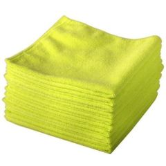 AKC Microfiber Cleaning Cloth - 40 x 40cm - Yellow (12 / Set)