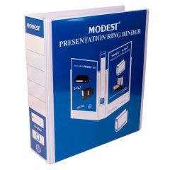 Modest 2-Ring Presentation Binder - 8 Inch - A4 - White