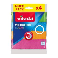 Vileda Microfibre Cloth - Assorted Color (4 / Pack)