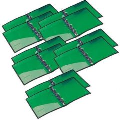 Foldermate FE-231-ASS 4-Ring Pop Gear Binder - Assorted Color (Pack of 10)