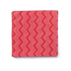 Rubbermaid Q62000RD00HYGEN Microfibre General Purpose Cleaning Cloth - 41 x 41cm - Red (Pack of 12)