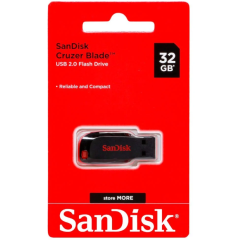 SanDisk Cruzer Blade USB 2.0 Flash Drive, 32GB