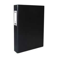 Clipp CP-F44428250M 2-Ring Binder - 1" - A4 - Black (Pack of 20)