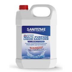 SanitizME 70% Alcohol Premium Multi-Purpose Liquid Sanitizer - 5 Liter x (Box of 4)