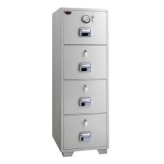 Eagle SF-680-4DKK Fire Resistant Filing Cabinet with 4 Drawers - Combination & Key Lock