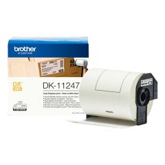 Brother DK-11247 Label Roll -  103mm x 164mm - Black on White - 180 Labels / Roll