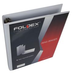 Foldex RB209 2-Ring Binder - 3.5" Spine - A4 - White