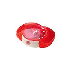 Dahle 53464-02042 Canister Single Hole Pencil Sharpener - Red