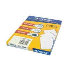 Modest 90026 Multi-Purpose Premium White Labels - A4 - 1 Label x 100 Sheets