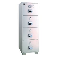 Eagle SF-680-4EKK Fire Resistant Filing Cabinet wth 4 Drawers - 1 Digital & 4 Key Locks
