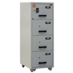 Valberg FC4E-KK Fire Resistant Cabinet with 4 Drawers - Digital Lock &  Key Lock