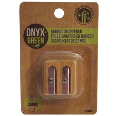 Onyx + Green 2403 Eco Friendly Bamboo Sharpener - Brown (Pack of 12)