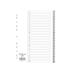 Deluxe AMT 48420 PVC Divider -  A-Z Grey Tabs - A4 (Pack of 5)
