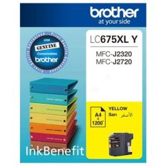 Brother LC675XL-Y Genuine Ink Cartridge - Yellow