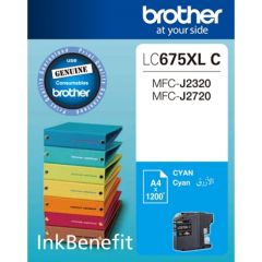 Brother LC675XL-C Genuine Ink Cartridge - Cyan