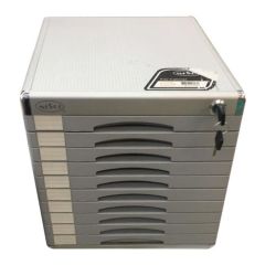 Mesco MES-2608 File Cabinet - 360 x 310 x 320mm - Key Lock  - Silver