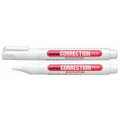 Uni-ball CLP-80 Multi Purpose Correction Pen - 8ml - White (Pack of 12)