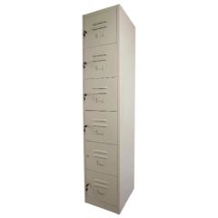 MAH Godrej OEM Six Door Steel Locker -  (W)38 x (D)45.7 x (H)183cm -Beige