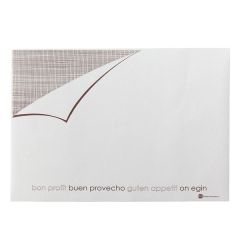 RWA Heavy Weight Single Use 20" x 14" Place Mat - White (Pack of 1000)