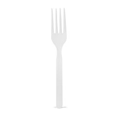 SS Pack Plastic Fork - White (Pack of 50)