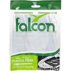 Falcon Plastic Clear Fork (Pack of 50)